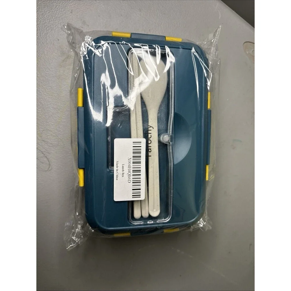 Bento Lunch Box Containers plastic cutlery 100% food grade microwave safe
